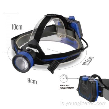 Powful LED headlamp stepless dimming leiddi höfuðljós